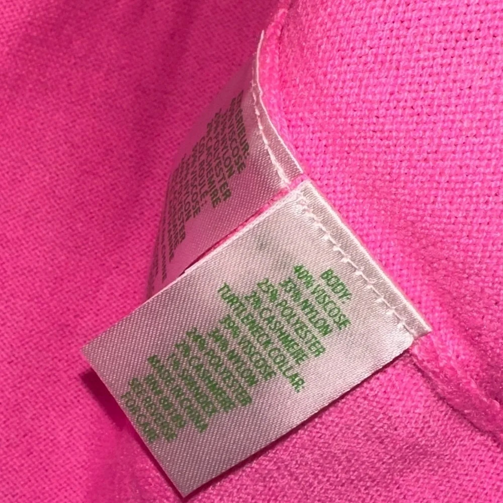 Lilly Pulitzer Neon Pink Knit off the shoulder sweater XS fall winter vibrant - Picture 2 of 4